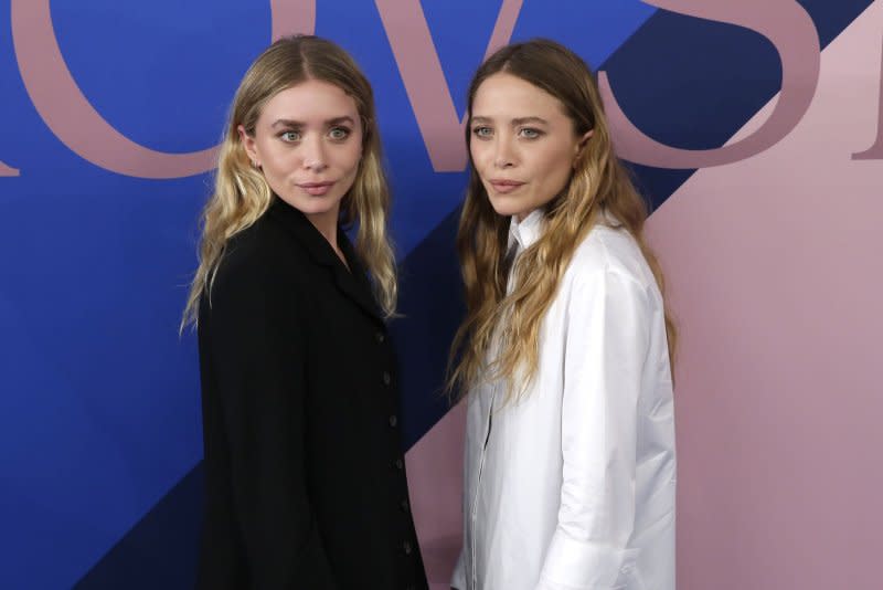 Ashley Olsen (L) and Mary-Kate Olsen attend the CFDA Fashion Awards in 2017. File Photo by John Angelillo/UPI