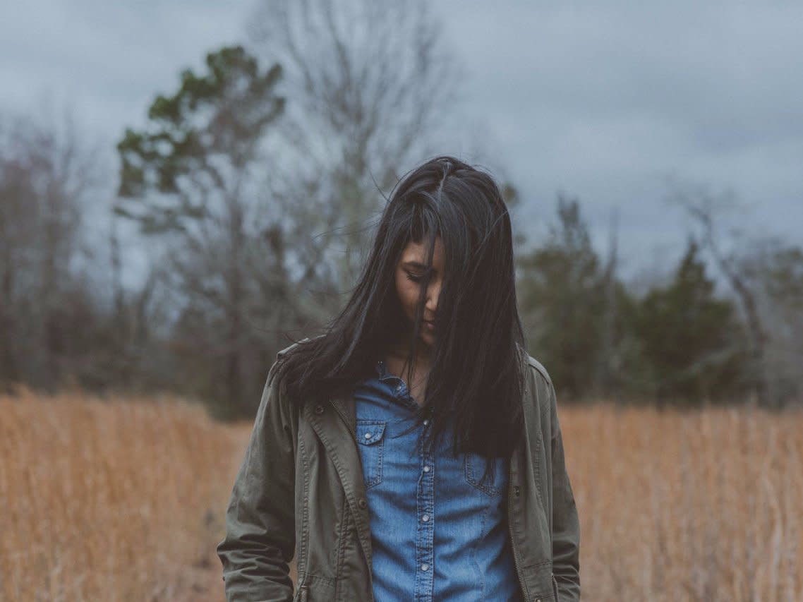 woman in field