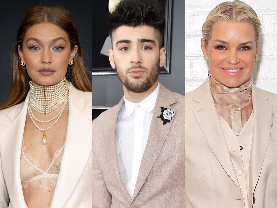 gigi hadid zayn malik yolanda hadid