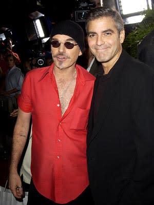 Billy Bob Thornton and George Clooney at the LA premiere of Universal's Intolerable Cruelty