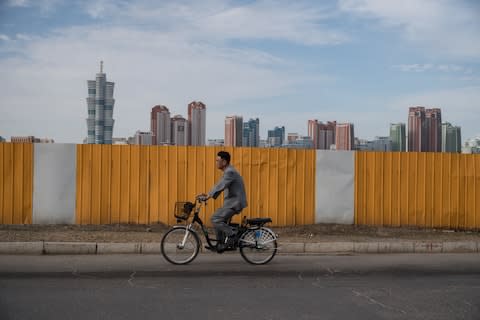 Colourful skyscrapers in Pyongyang - Credit: GETTY