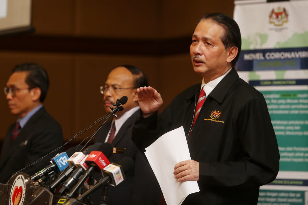 Health director-general Datuk Dr Noor Hisham Abdullah said sixty per cent of Malaysia’s 65 Covid-19 deaths involve those aged 60 and older. — Picture by Choo Choy May