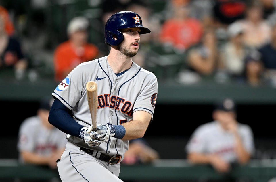 休士頓太空人Kyle Tucker。（MLB Photo by G Fiume/Getty Images）