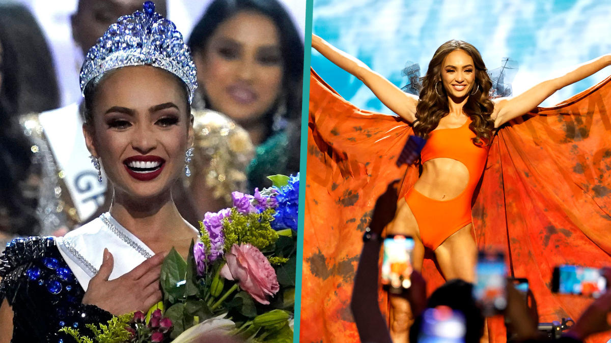 Miss USA R'Bonney Gabriel Wins Miss Universe With Swimsuit Cape She ...