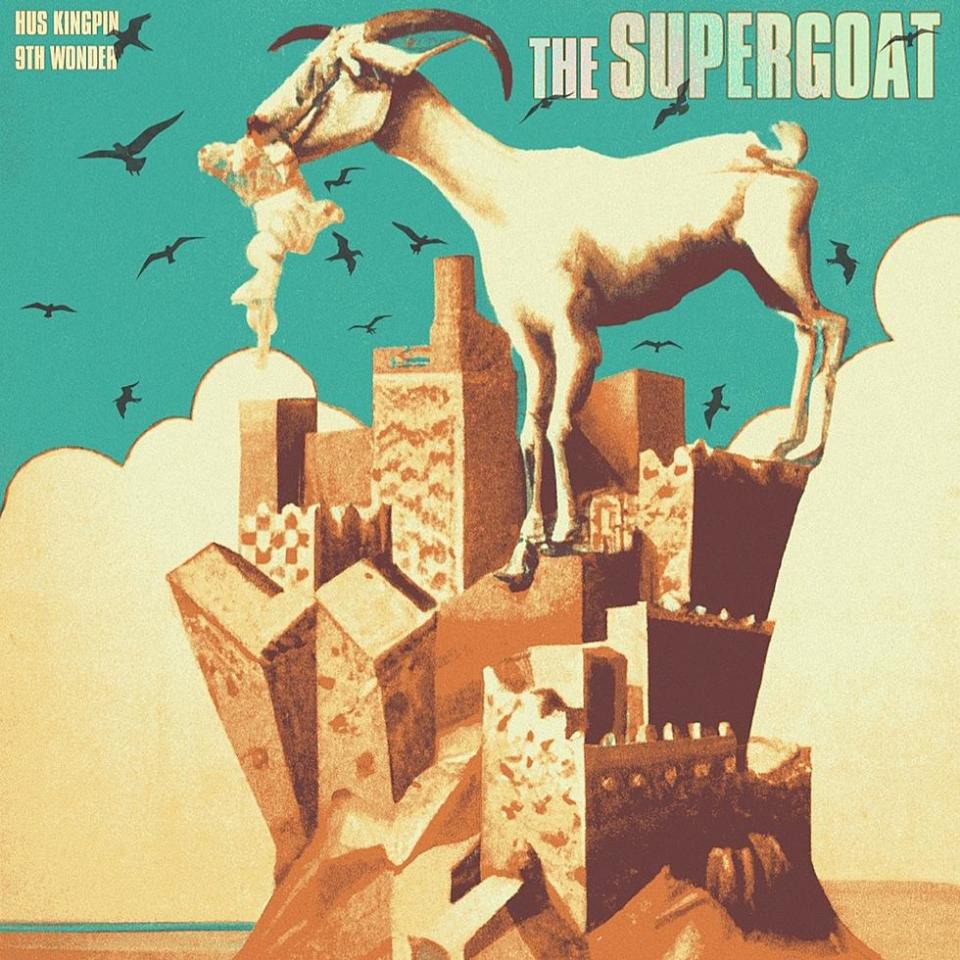 Hus KingPin and 9th Wonder 'The Supergoat' Album Cover