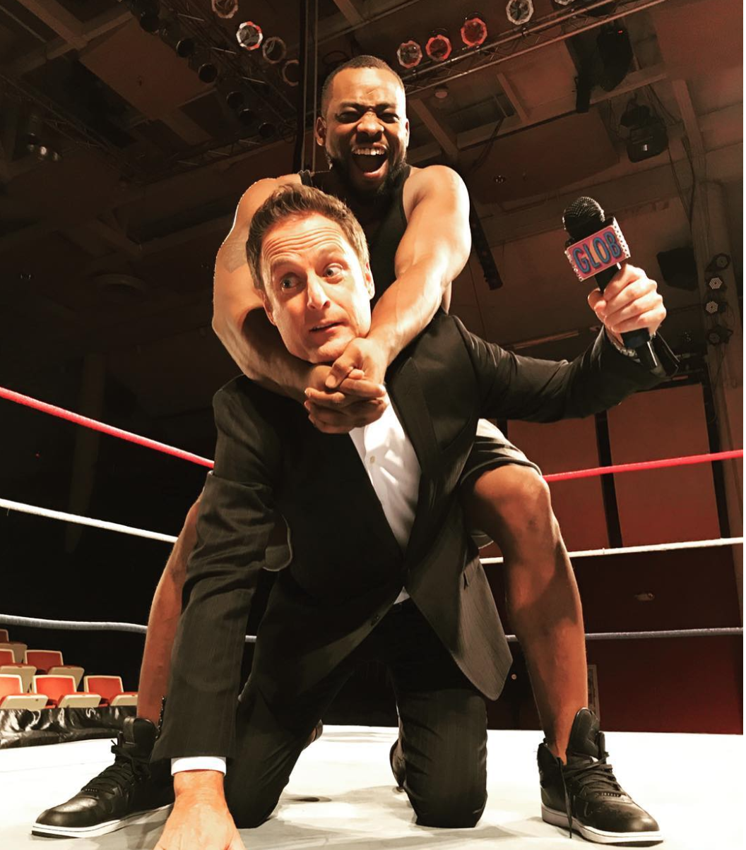 Chris Harrison and Kenny in the ring. (Photo: Instagram; @chrisbharrison)