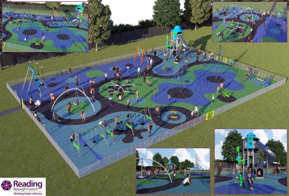 Reading Chronicle: Option 5 for the design of a new play area at Victoria Park near central Reading. Credit: Reading Borough Council