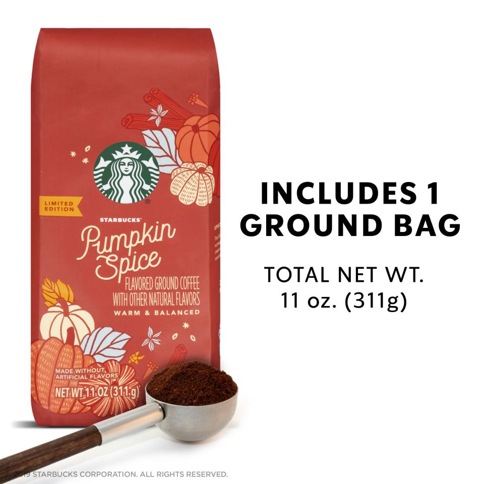 24) Starbucks Pumpkin Spice Flavored Ground Coffee