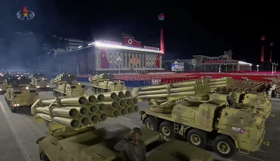 North Korea multiple launch rocket system