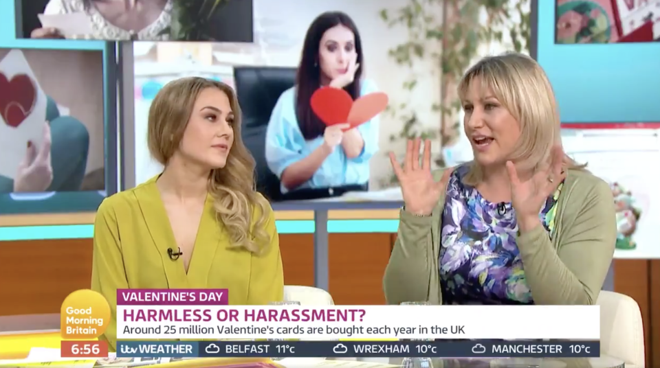 Fellow dating expert Charlotte Rose think Valentine’s Day and harassment shouldn’t even be in the same sentence