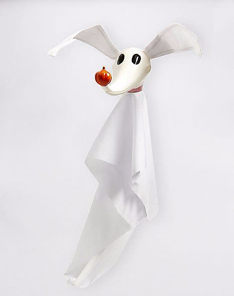 Get it here from <a href="http://www.spencersonline.com/product/halloween/halloween-decorations/props/zero-hanging-prop-the-nightmare-before-christmas/pc/441/c/3233/sc/3974/149059.uts?thumbnailIndex=2" target="_blank">Spencer's</a>, $20.