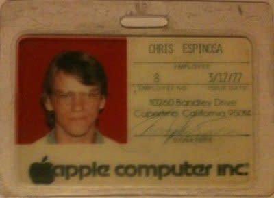 <p>No. 8: Chris Espinosa was working at Apple part-time in high school — and he still works there! <br> Chris Espinosa joined Apple when he was 14, and still in high school. He's still with the company today — he's actually Apple's longest-serving employee at this point. <br> On his personal blog he said he ended up as employee No. 8 because when CEO Michael "Scotty" Scott was giving out numbers, he was at school. He arrived late and ended up with the "wrong" number. Sorry Chris! </p>