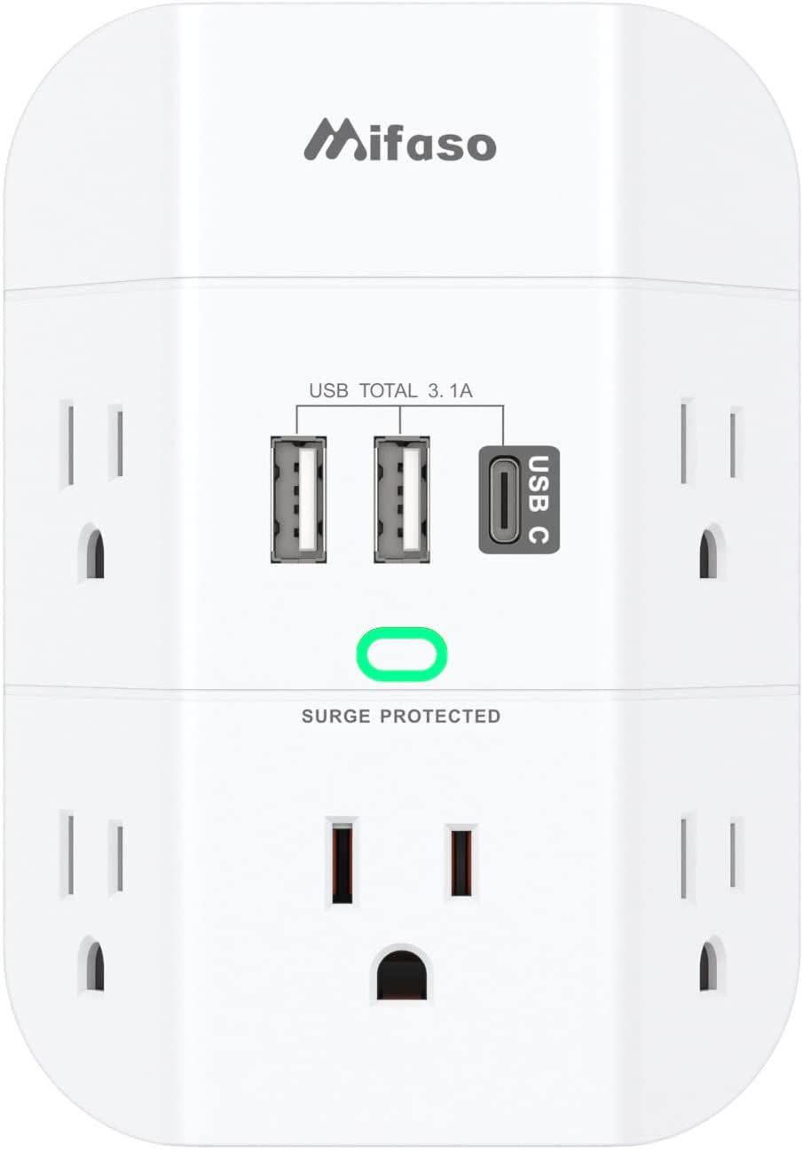 Wall Surge Protector Outlet Extender