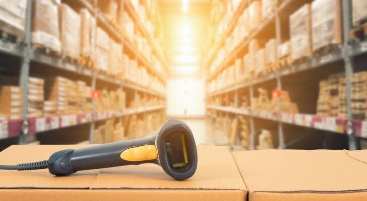Barcode scanner in a warehouse