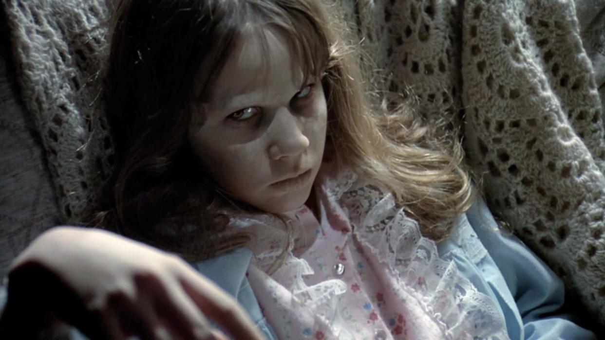 Linda Blair plays a devilish young girl in 1973's "The Exorcist."