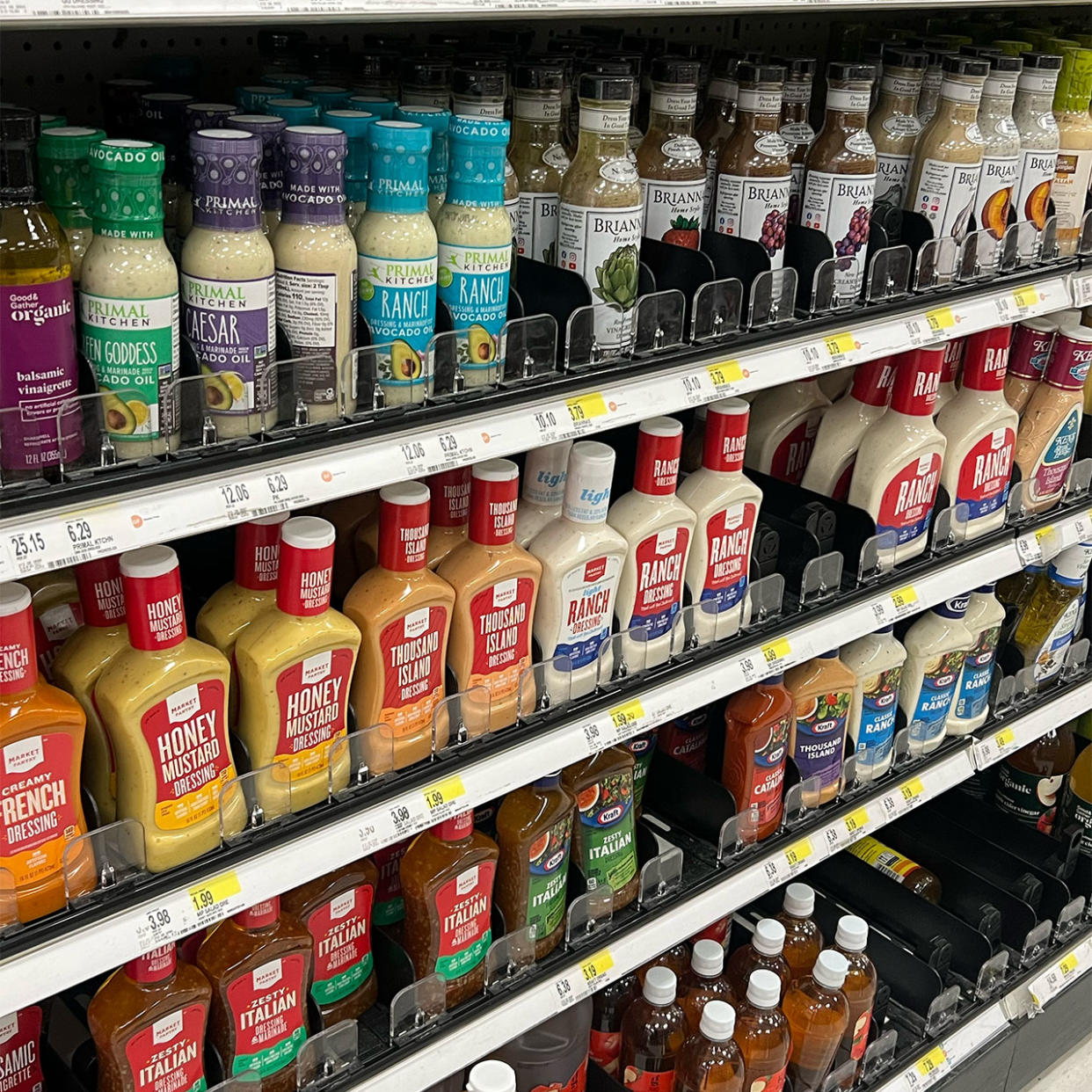 dressing and condiments at the store
