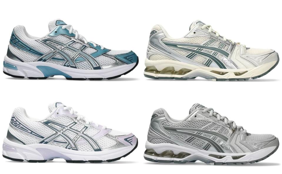 <p>Asics</p><p>Old-school leather shoes are a staple in the rotation of sneakerheads everywhere. But techy Y2K-era sneakers began making noise in 2023 - and no brand creates that style better than Asics.</p><p>Asics kicked off 2024 by launching two colorways of the Gel-1130 and the Gel-Keyano 14. Online shoppers can check out the brands' entire collection on the <a href="https://clicks.trx-hub.com/xid/arena_0b263_mensjournal?event_type=click&q=https%3A%2F%2Fgo.skimresources.com%2F%3Fid%3D106246X1739800%26url%3Dhttps%3A%2F%2Fwww.asics.com%2Fus%2Fen-us%2Fmens-sportstyle-shoes%2Fc%2Faa10209000%2F&p=https%3A%2F%2Fwww.mensjournal.com%2Fsneakers%2Ffour-early-sneaker-trends-of-2024%3Fpartner%3Dyahoo&ContentId=ci02d26e4670002643&author=Pat%20Benson&page_type=Article%20Page&partner=yahoo&section=Sneakers&site_id=cs02b334a3f0002583&mc=www.mensjournal.com" rel="nofollow noopener" target="_blank" data-ylk="slk:Asics website;elm:context_link;itc:0;sec:content-canvas" class="link ">Asics website</a>.</p>