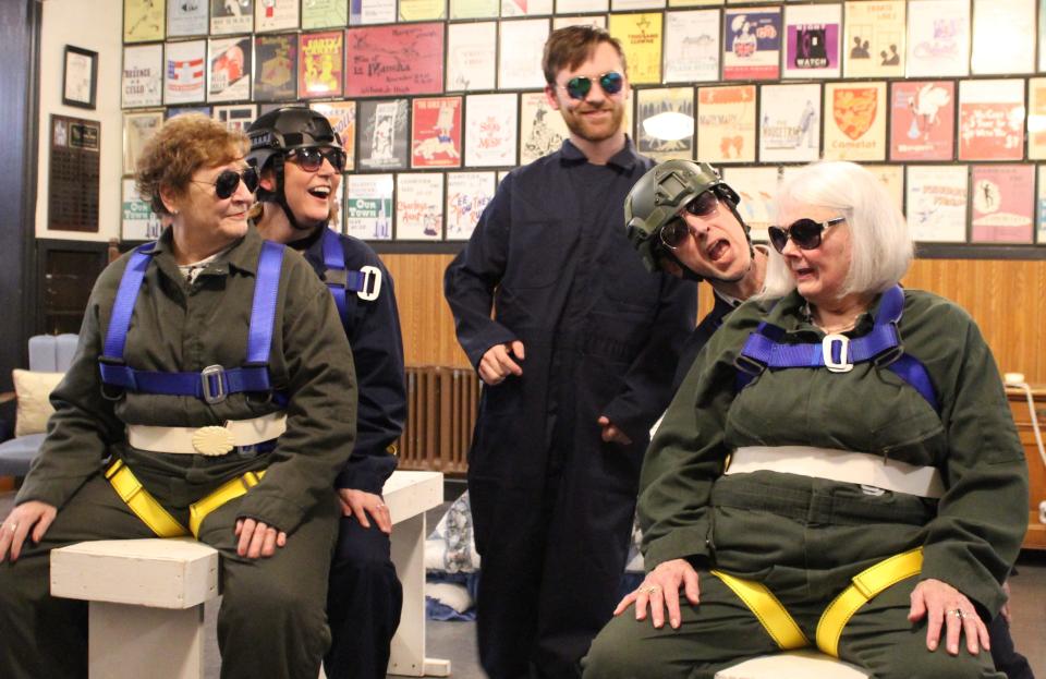 Kathy Kowalski, Susan Parker, Jake Puestow, Marty Schaller and Mary Kaufmann in the Masquers' production of 'Ripcord.'