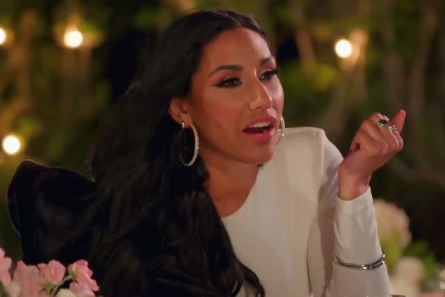 <p>Peacock/Youtube</p> Monica Garcia in the season 4 finale of 'The Real Housewives of Salt Lake City'