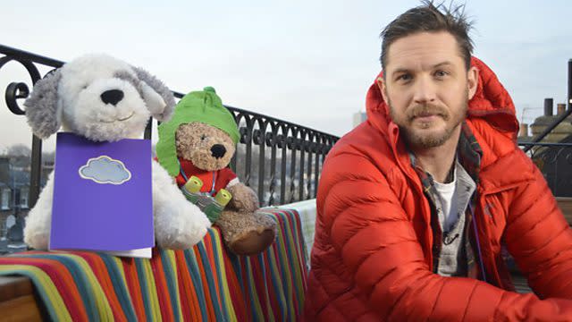 Tom read his second bedtime story on Valentine’s Day.