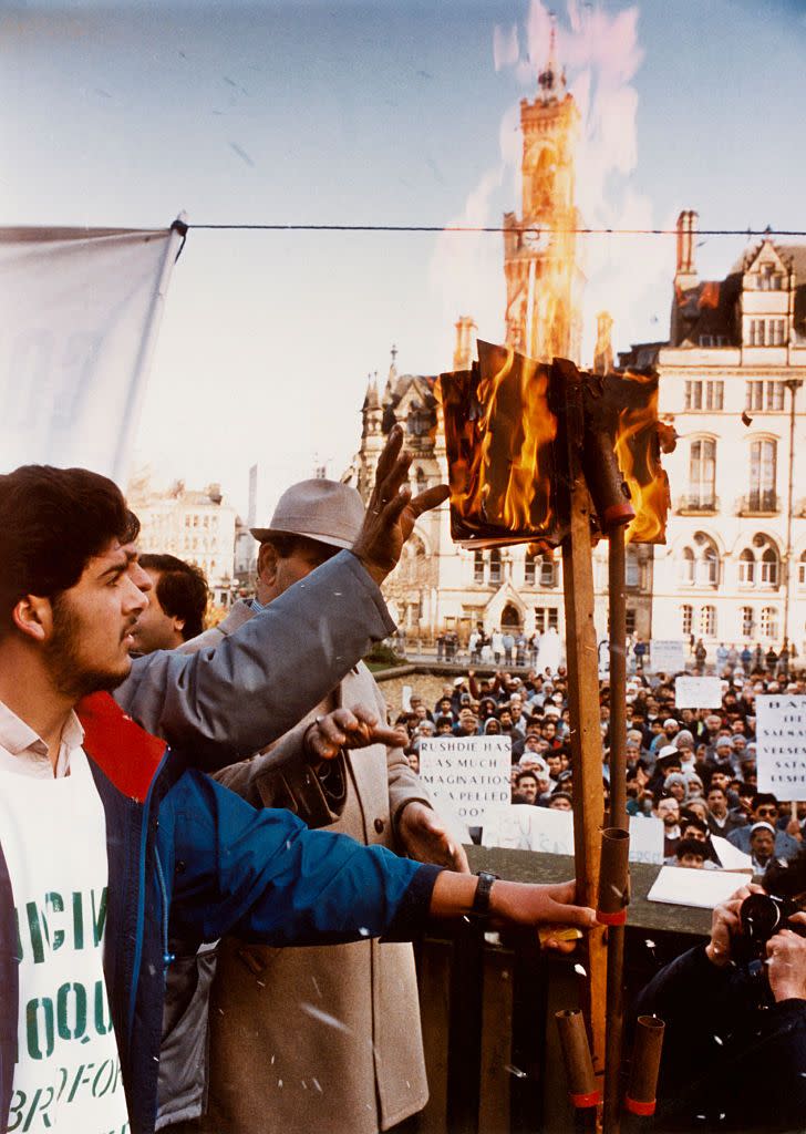 bradford book burning