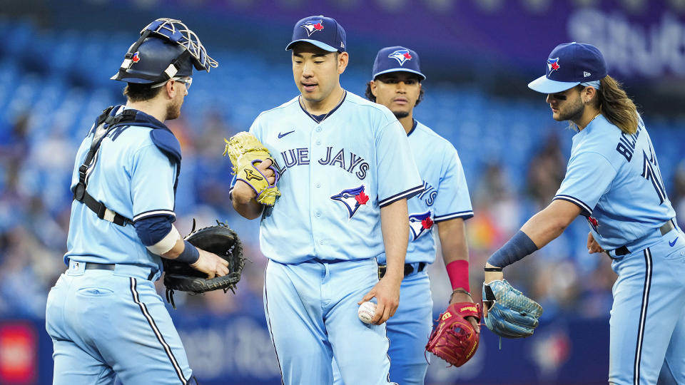 Yusei Kikuchi has been a massive disappointment in his first season with the Blue Jays. (Photo by Mark Blinch/Getty Images)