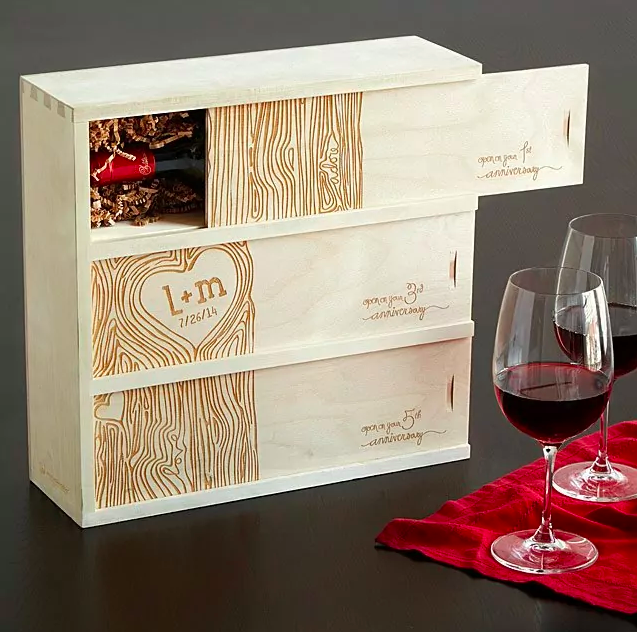 <p><a href="https://go.redirectingat.com?id=74968X1596630&url=https%3A%2F%2Fwww.uncommongoods.com%2Fproduct%2Fanniversary-wine-box&sref=https%3A%2F%2Fwww.cosmopolitan.com%2Fstyle-beauty%2Ffashion%2Fg26751325%2Funique-wedding-gift-ideas%2F" rel="nofollow noopener" target="_blank" data-ylk="slk:Shop Now;elm:context_link;itc:0;sec:content-canvas" class="link ">Shop Now</a></p><p>Anniversary Wine Box </p><p>uncommongoods.com</p><p>$190.00</p><span class="copyright">Uncommon Goods</span>