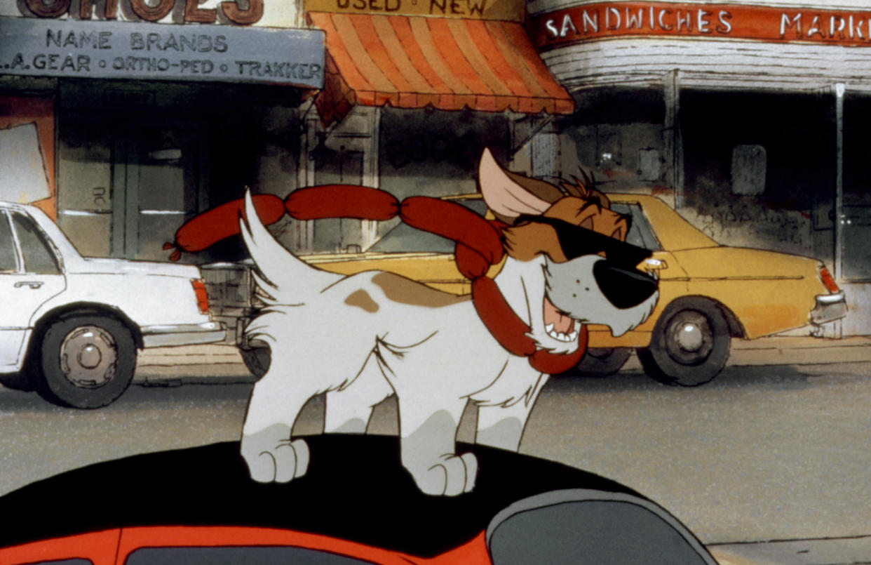 Dodger, voiced by Billy Joel, in <em>Oliver & Company</em>. (Photo: Walt Disney Pictures courtesy Everett Collection)