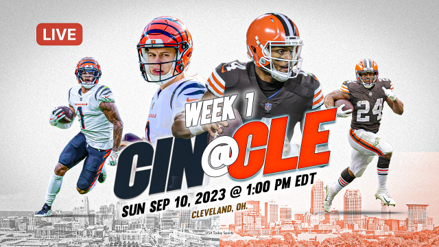 What time, channel do the Bengals play the Cleveland Browns Sunday?