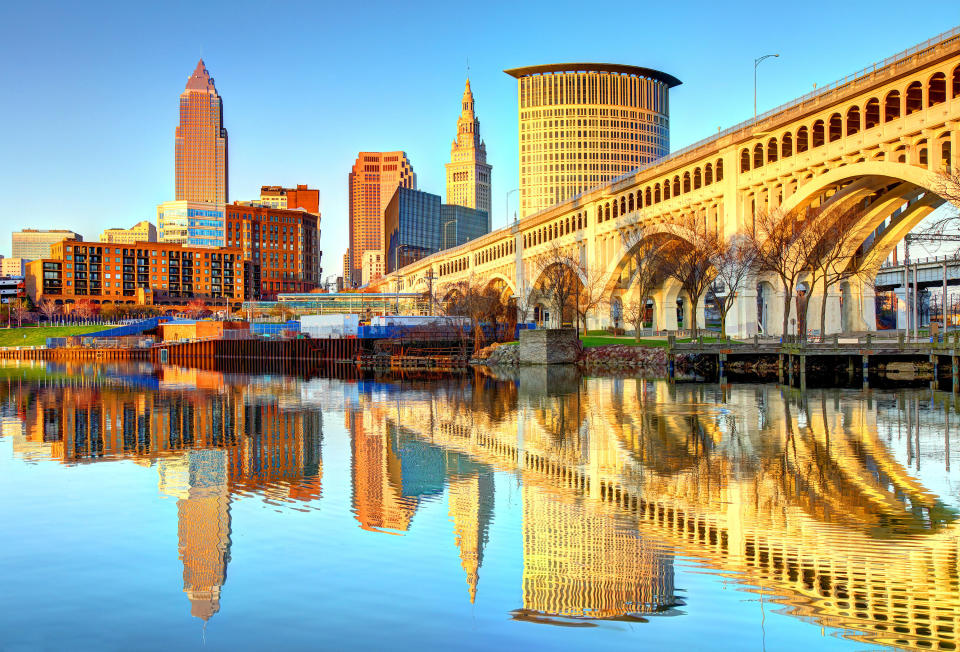 The Cleveland skyline
