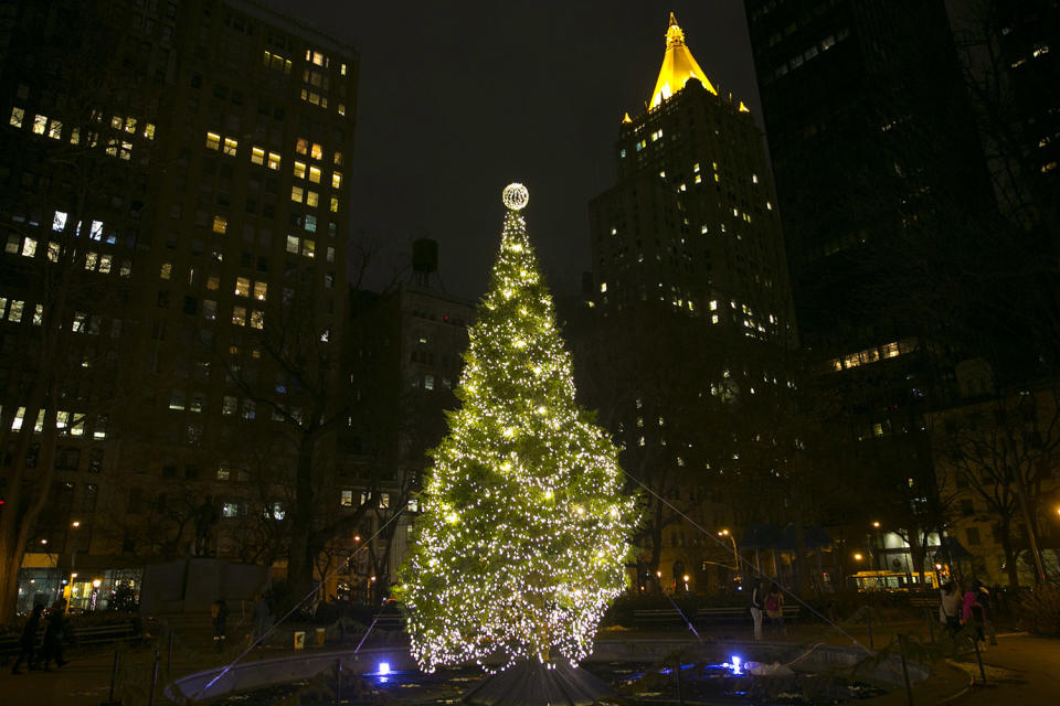 It’s beginning to look like Christmas in the Big Apple