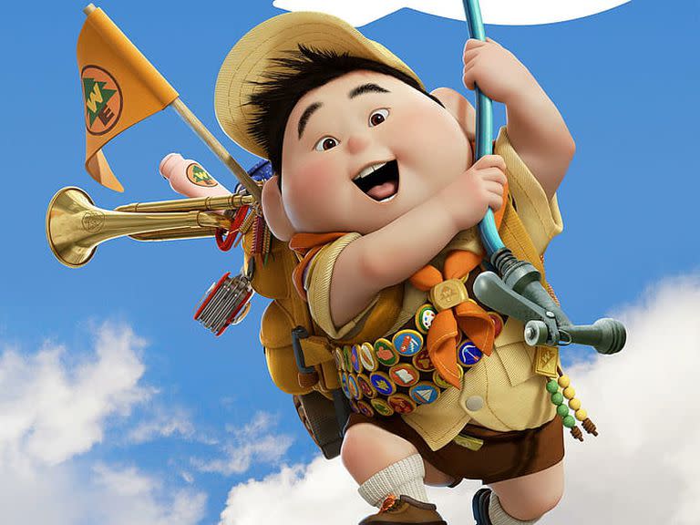 Russell, el niño de la película Up: una aventura de altura