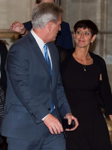 <p>Bill Clark/CQ Roll Call/Getty</p> Kevin McCarthy and Judy McCarthy on Capitol Hill in 2015.