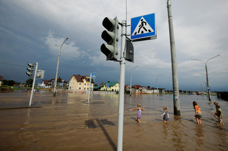 Flooding in Minsk