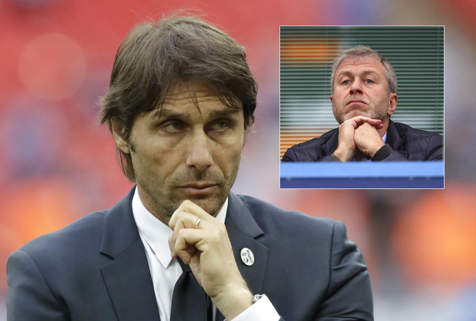 Roman Abramovich and Antonio Conte