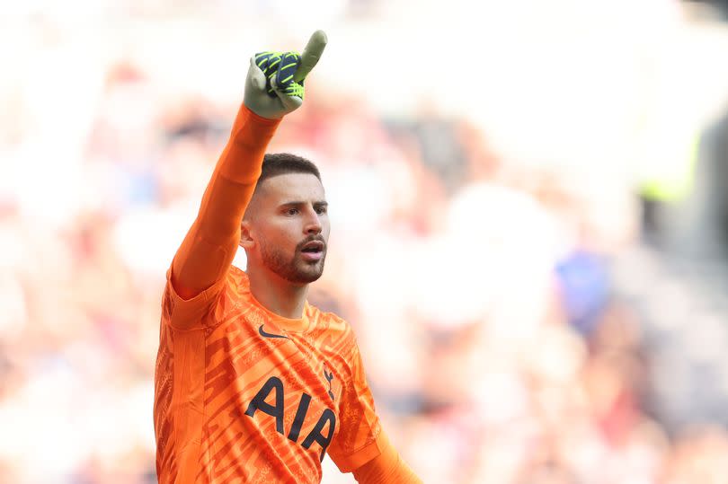 Tottenham goalkeeper Gugliemo Vicario