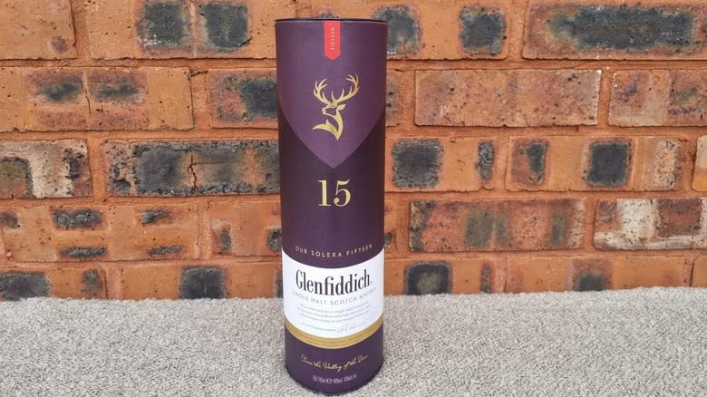 Glenfiddich 15-year bottle tube