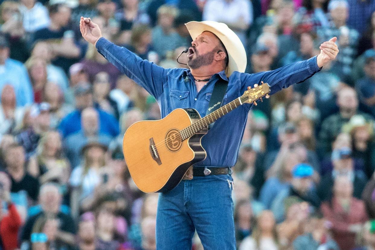 Garth Brooks performs in this network file photo.