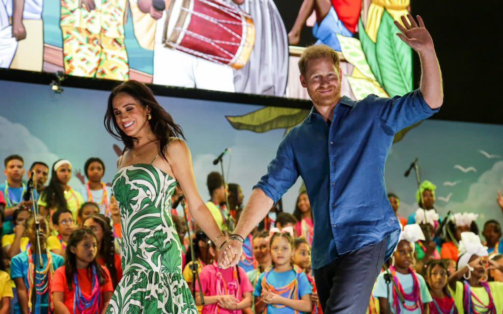 Meghan and Harry bid farewell to Colombia on Sunday evening