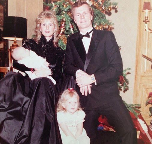 <p>Kathy Hilton/Instagram</p> The Hilton family in a throwback photo