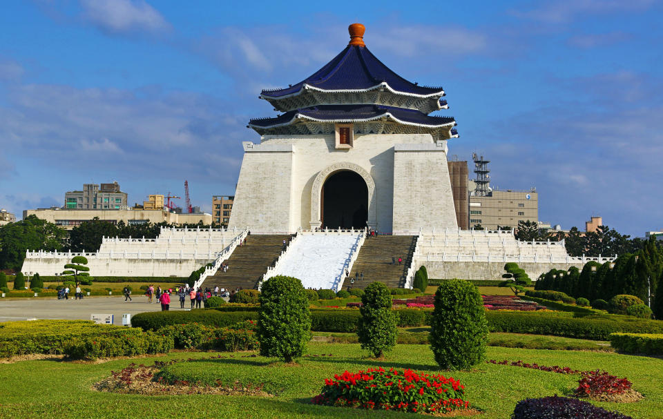 The grandiose CKS Memorial Hall is an architectural focal point in Taipei. (Rex Features)