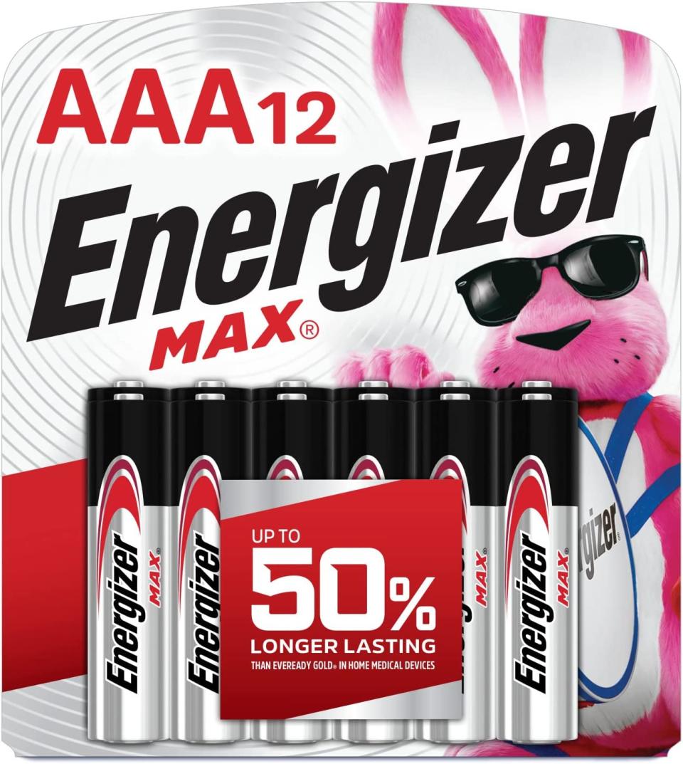 Energizer E92BP12 Max AAA Alkaline Batteries. Image via Amazon.