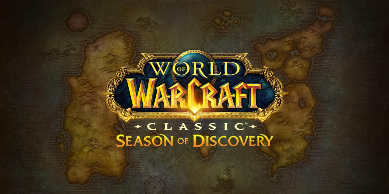  Image of the WoW Season of Discovery logo. 