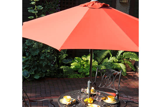 Entertain under cover so everyone keeps their cool - and avoids sunburn. If you don't have a pergola or covered deck, consider investing in a shade sail or a huge market umbrella.