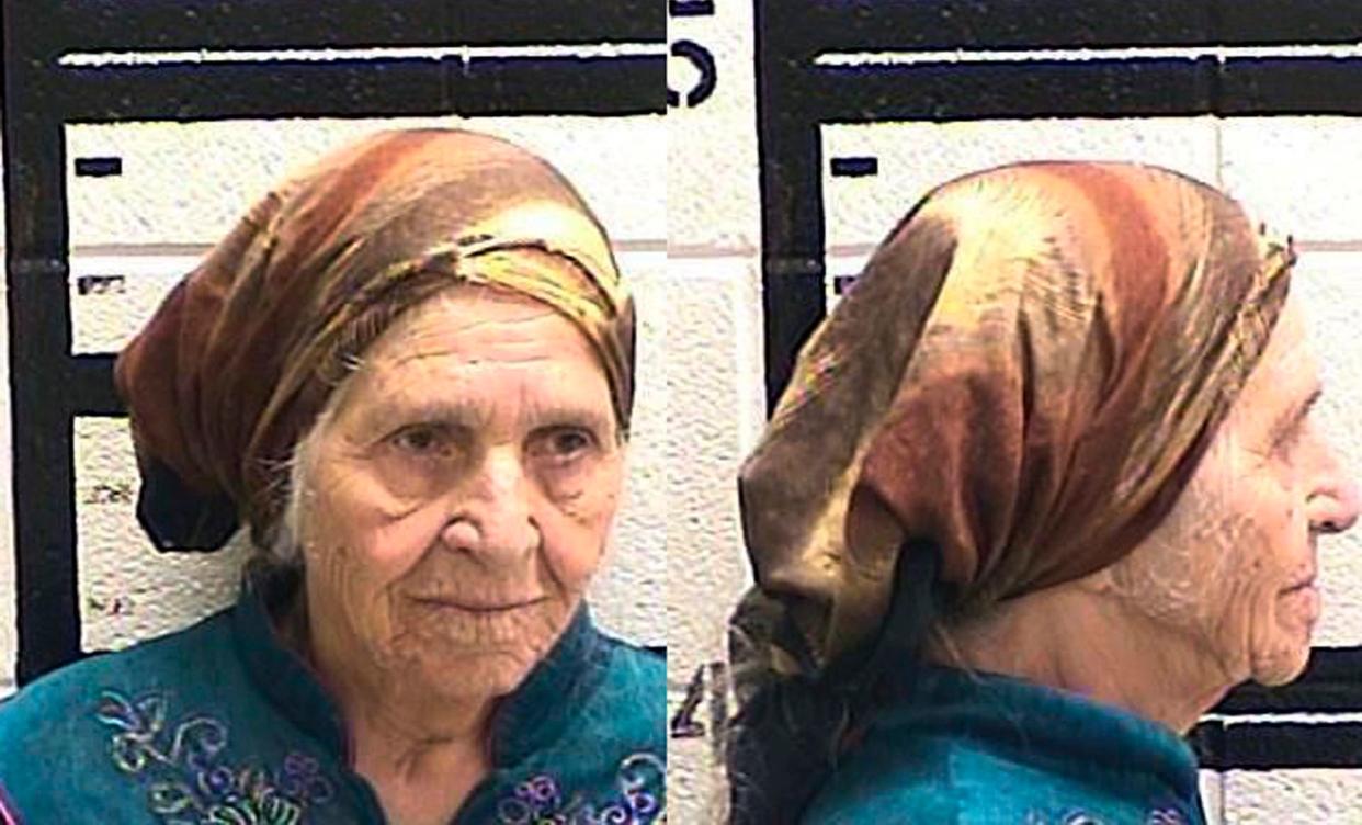 Martha Al-Bishara, 87,&nbsp;was charged with criminal trespass and obstructing an officer Friday after she was seen holding a knife. Her family said she was cutting flowers. (Photo: Murray County Jail/AP)