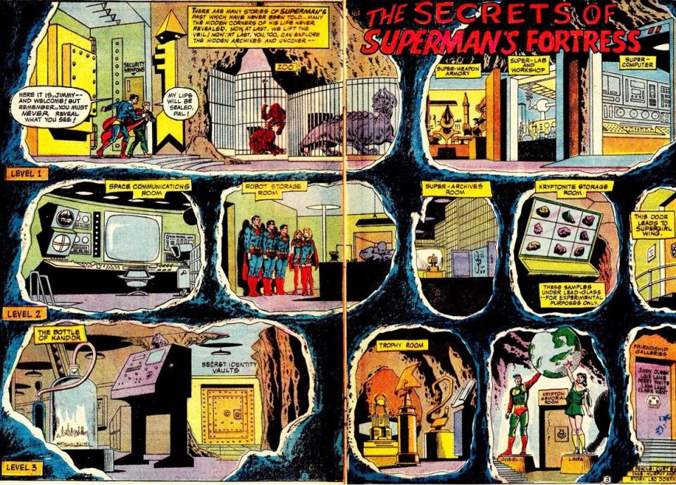 The guide to the silver age Fortress of Solitude. 
