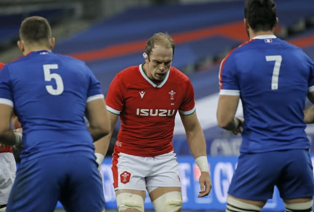 Alun Wyn Jones during his 148th international appearance, for Wales against France