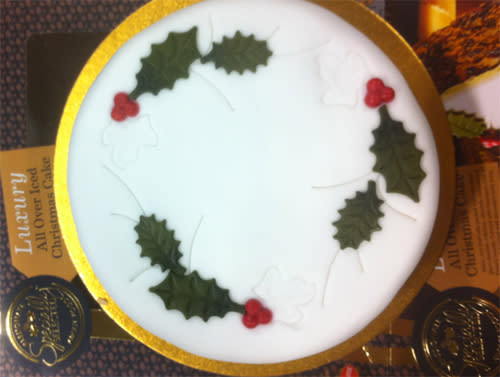 <b>Aldi Luxury All Over Iced Christmas Cake, £6.99</b><br><br> This cake looks beautifully classic and tasted lovely, packed with fruit and a nice soft crumb. And it certainly takes the work out of Christmas baking.