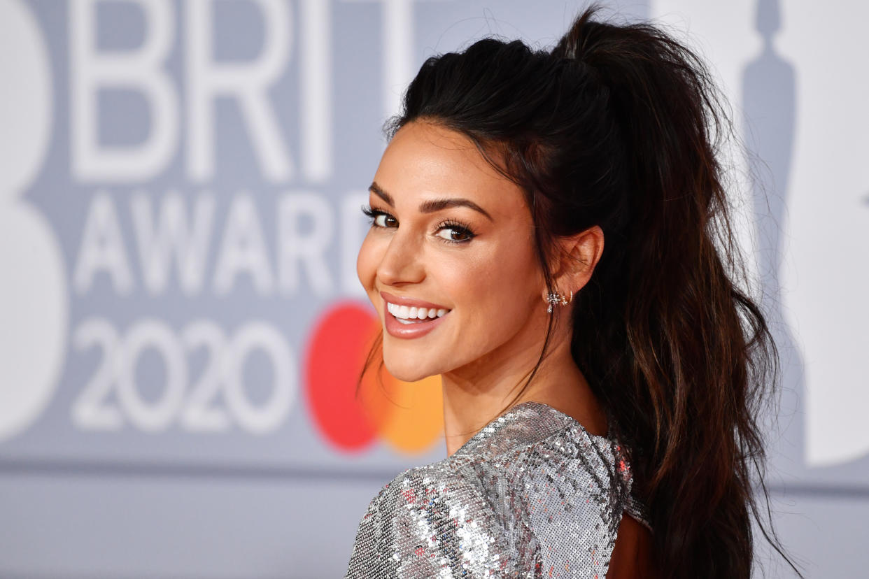 Michelle Keegan attends The BRIT Awards 2020 at The O2 Arena on February 18, 2020 in London, England. (Photo by Gareth Cattermole/Getty Images)