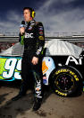 LAS VEGAS, NV - MARCH 11: Carl Edwards, driver of the #99 Aflac Ford, stands on the grid prior to the start of the NASCAR Sprint Cup Series Kobalt Tools 400 at Las Vegas Motor Speedway on March 11, 2012 in Las Vegas, Nevada. (Photo by Jeff Bottari/Getty Images for NASCAR)